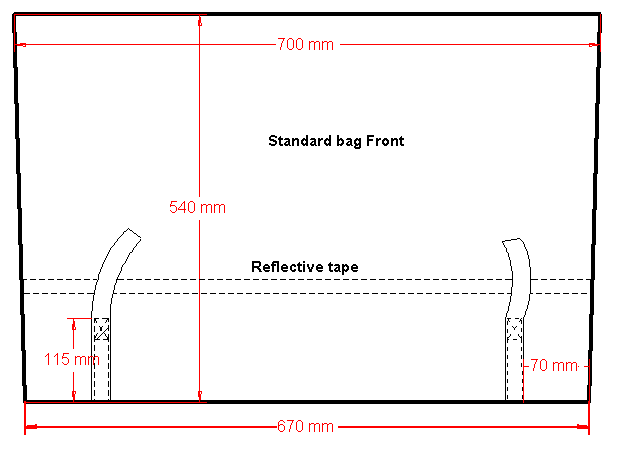 {Standard bag front}